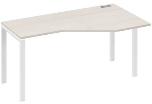 Стол эргономичный правый Мира Нумо, цвет дуб шамони + белый