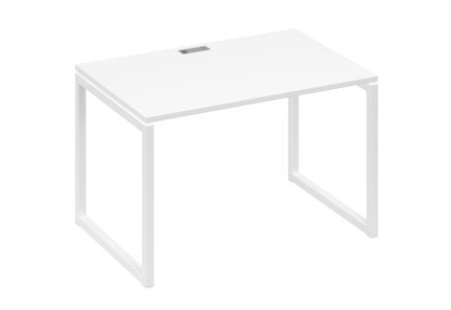 Стол письменный Мира Одри, цвет белый премиум + белый