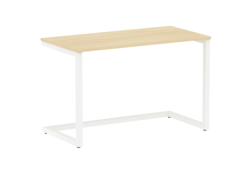 Стол письменный, цвет акация + белый