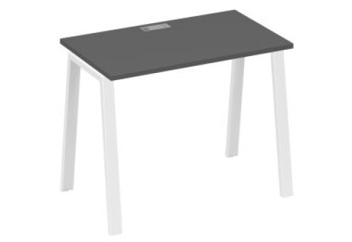 Стол письменный Мира Трио, цвет антрацит премиум + белый