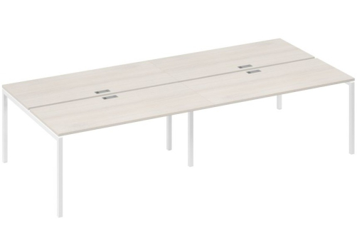 Рабочая станция 4х160 Мира Лофт, цвет дуб шамони + белый