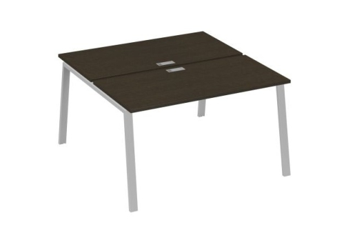 Рабочая станция 2х140 Мира Трио, цвет венге + серый