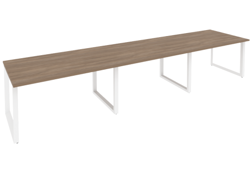 Стол для переговоров (3 столешницы), цвет дуб Аризона + белый
