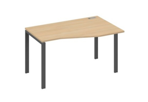 Стол эргономичный правый Мира Нумо, цвет натуральный дуб + антрацит