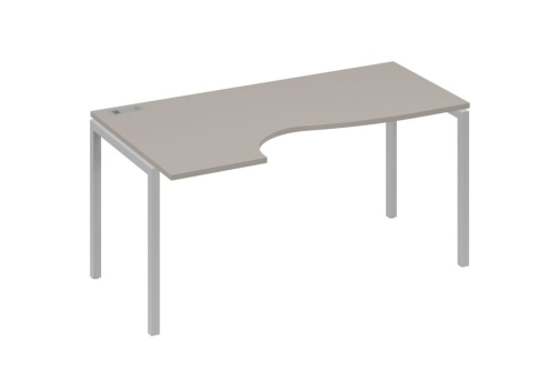Стол эргономичный левый Классика Мира Лофт, цвет мокко премиум + серый