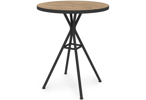 Стол обеденный круглый Мальта, цвет тиквуд