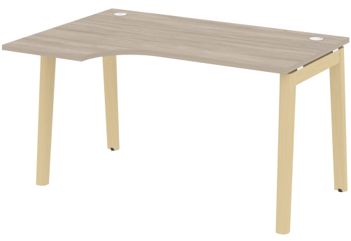 Стол эргономичный левый, цвет дуб аттик