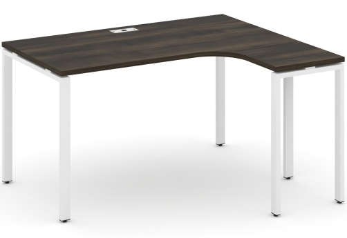 Стол эргономичный правый Динен, цвет дуб мали-белый