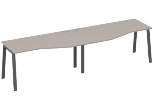 Станция рабочая эргономичная 2х160 Мира Трио, цвет мокко премиум + антрацит