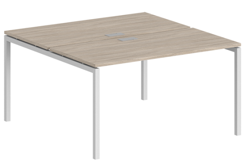 Рабочая станция Индиго Форт, цвет дуб светлый + белый