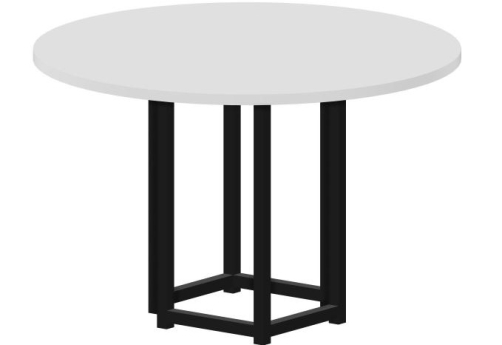 Стол журнальный Мейлон, цвет белый + черный