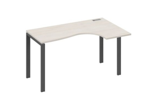 Стол эргономичный правый Мира Нумо, цвет дуб шамони + антрацит