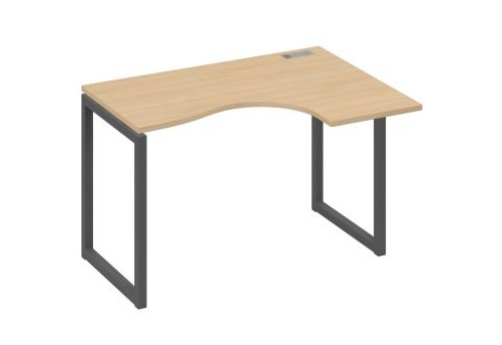 Стол эргономичный правый Мира Одри, цвет натуральный дуб + антрацит