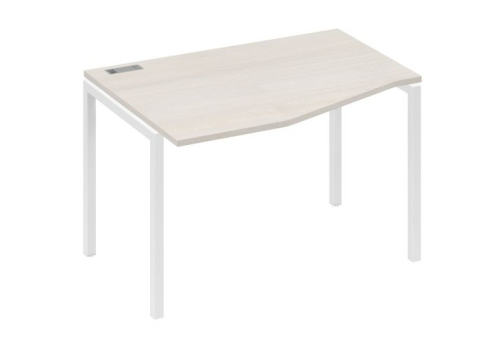 Стол эргономичный левый Техно Мира Лофт, цвет дуб шамони + белый