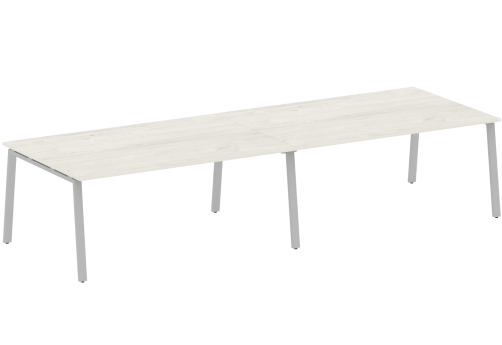 Стол для переговоров (2 столешницы), цвет дуб новара