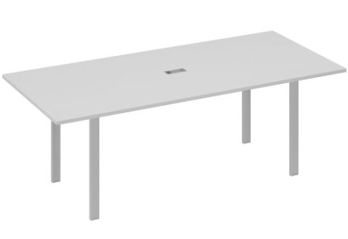 Стол для переговоров прямоугольный Мира Нумо, цвет серый + серый