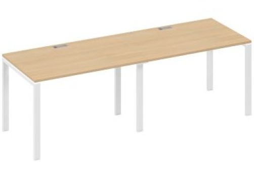 Рабочая станция (2х120) Мира Нумо, цвет натуральный дуб + белый