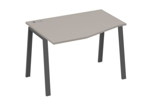Стол эргономичный левый 120 Мира Трио, цвет мокко премиум + антрацит