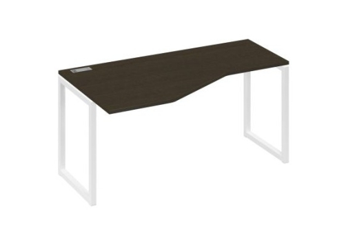 Стол эргономичный левый Мира Одри, цвет венге + белый