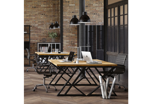 Составной стол на 2 рабочих места Урбан, цвет натуральное дерево