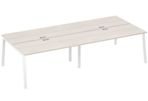 Рабочая станция 4х160 Мира Трио, цвет дуб шамони + белый