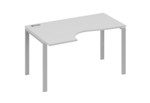 Стол эргономичный левый Мира Нумо, цвет серый + серый