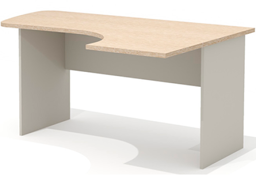 Стол эргономичный правый Джерси, цвет дуб