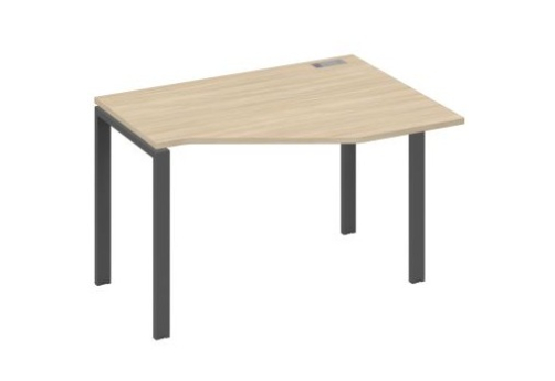 Стол эргономичный правый Мира Нумо, цвет дуб скандинавский + антрацит