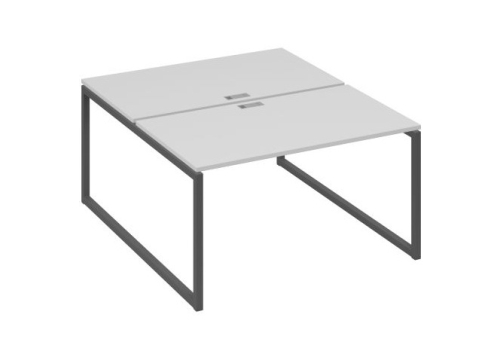 Рабочая станция (2х140) Мира Одри, цвет серый + антрацит