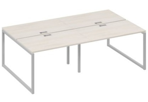 Рабочая станция (4х120) Мира Одри, цвет дуб шамони + серый