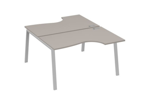 Станция рабочая эргономичная 2х140 Мира Трио, цвет мокко премиум + серый