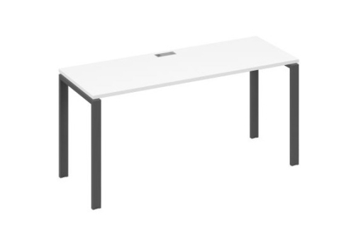 Стол письменный Мира Нумо, цвет белый премиум + антрацит
