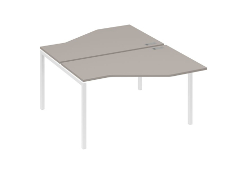 Рабочая станция эргономичная 2х140 Техно Мира Лофт, цвет мокко премиум + белый