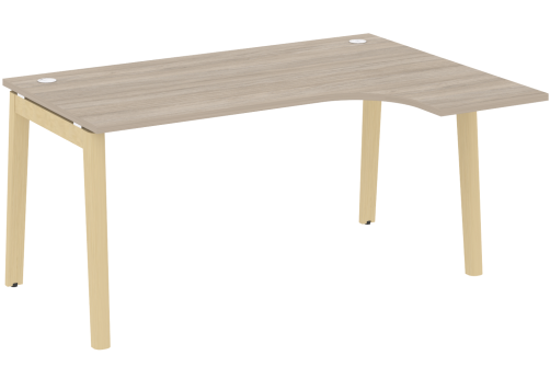 Стол эргономичный правый, цвет дуб аттик