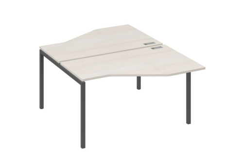 Рабочая станция эргономичная 2х140 Техно Мира Лофт, цвет дуб шамони + антрацит