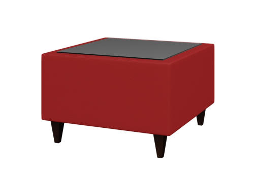 Стол квадратный, цвет красный