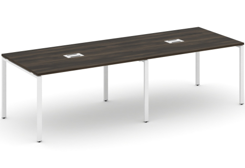 Стол переговорный (2 столешницы) Динен, цвет дуб мали-белый