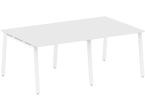 Стол для переговоров (2 столешницы), цвет белый