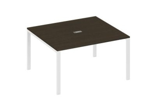 Стол для переговоров прямоугольный Мира Нумо, цвет венге + белый