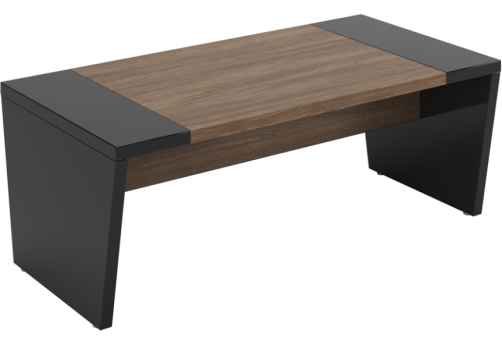 Кофейный стол, цвет дуб + черный