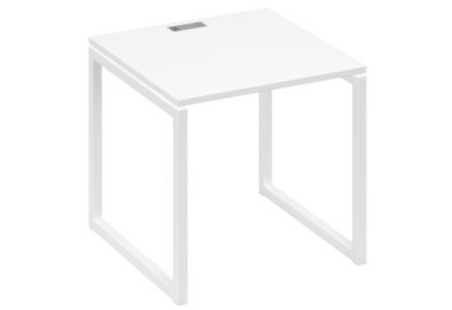 Стол письменный Мира Одри, цвет белый премиум + белый