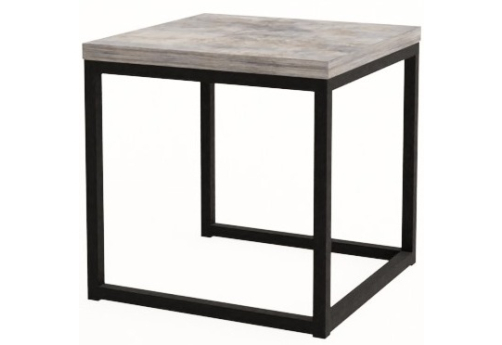 Стол журнальный квадратный маленький Винси 1, цвет базальт