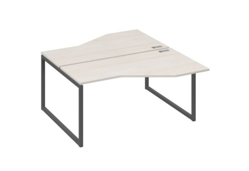 Рабочая станция эргономичная (2х160) Мира Одри, цвет дуб шамони + антрацит
