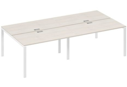 Рабочая станция (4x140) Мира Нумо, цвет дуб шамони + белый