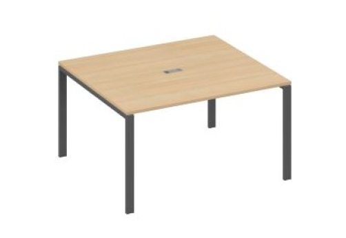 Стол для переговоров прямоугольный Мира Нумо, цвет натуральный дуб + антрацит