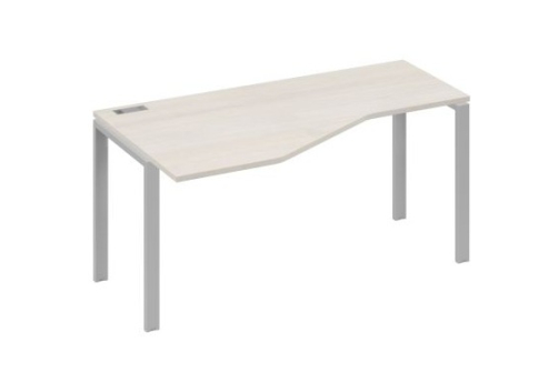 Стол эргономичный левый Мира Нумо, цвет дуб шамони + серый