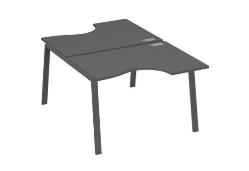 Станция рабочая эргономичная 2х120 Мира Трио, цвет антрацит премиум + антрацит
