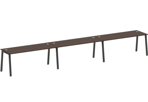 Стол на 3 рабочих места, цвет венге