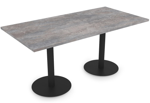 Стол прямоугольный Мальта, цвет базальт