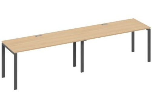Рабочая станция (2х160) Мира Нумо, цвет натуральный дуб + антрацит